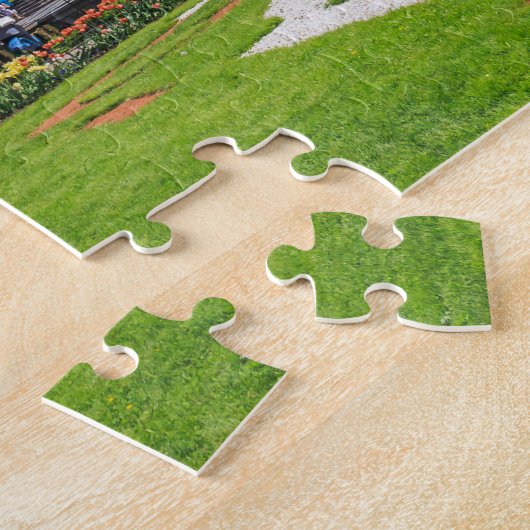 Peterhof Palace en Grand Cascade van de fonteinen Legpuzzel (Zijkant)