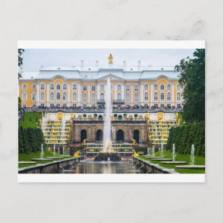 Peterhof Palace en tuinen Sint-Petersburg Rusland Briefkaart