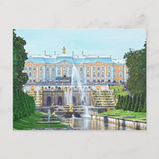Peterhof Palace Grand Cascade, Rusland Briefkaart (Voorkant)