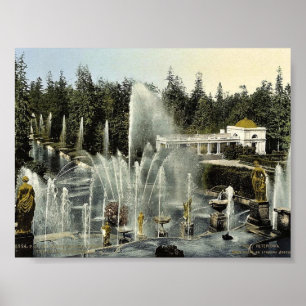 Peterhof uit Castle, Sint-Petersburg, les Rusland Poster