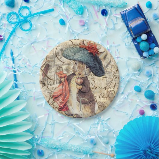 peterkonijn , benjamin bunny paper borden papieren bordje (Feest)