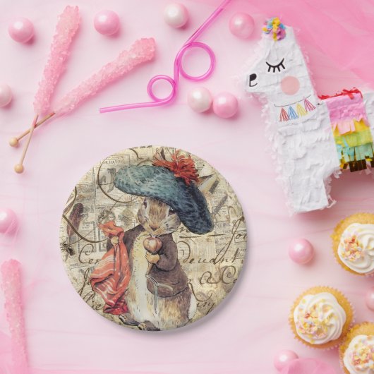 peterkonijn , benjamin bunny paper borden papieren bordje (Feest)
