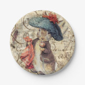 peterkonijn , benjamin bunny paper borden papieren bordje (Voorkant)