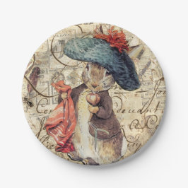 peterkonijn , benjamin bunny paper borden papieren bordje