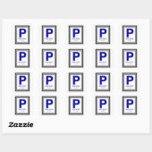 Peter's Bar Mitzvah Vierkante Sticker (Vel)