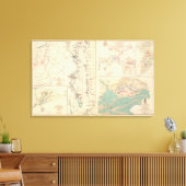 Petersburg enviroons Bentonville Carolinas Canvas Afdruk (Insitu (Woonkamer))