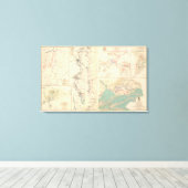 Petersburg enviroons Bentonville Carolinas Canvas Afdruk (Insitu (Houten vloer))