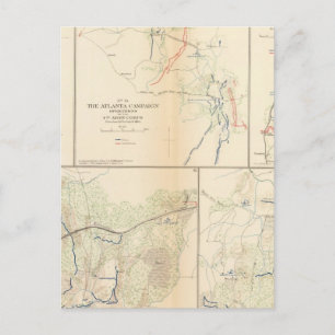 Petersburg, Va, Atlanta-campagne Briefkaart