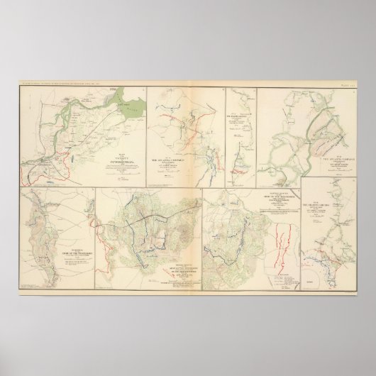 Petersburg, Va, Atlanta-campagne Poster (Voorkant)