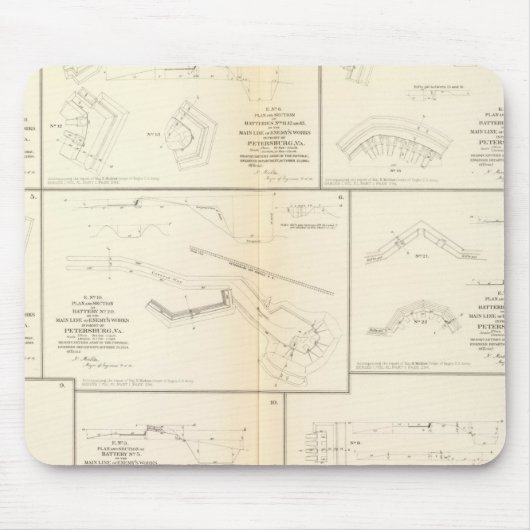 Petersburg, Va-batterijen, beleg Muismat (Voorkant)