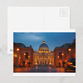 Petersdom in Rom - Italien Briefkaart (Voorkant / Achterkant)