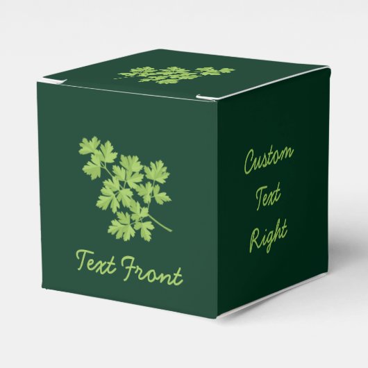 peterselie bedankdoosjes (Voorkant Zijde)