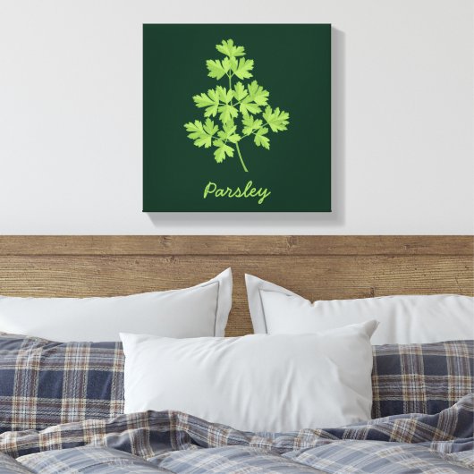 peterselie canvas afdruk (Insitu (Slaapkamer))