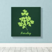 peterselie canvas afdruk (Insitu (Houten vloer))