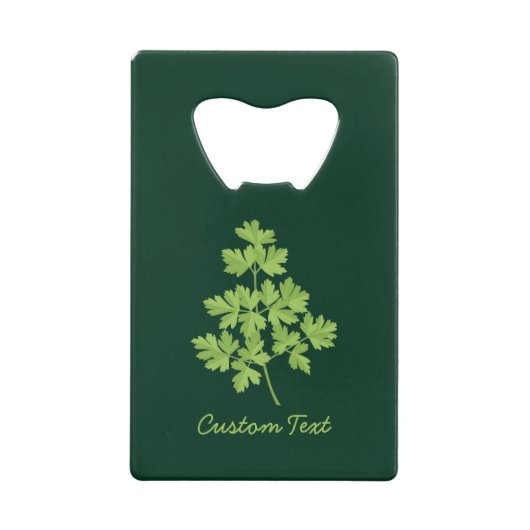 peterselie creditkaart flessenopener (Voorkant)