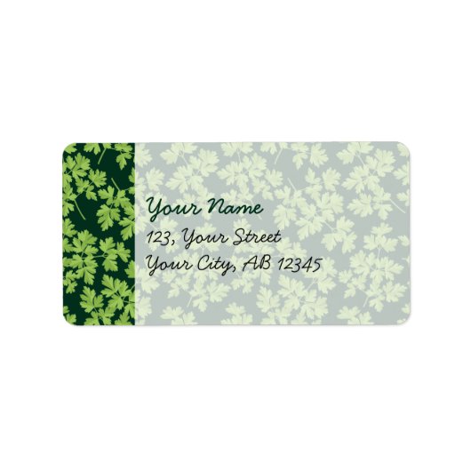 peterselie etiket (Voorkant)