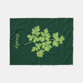 peterselie fleece deken (Voorkant (Horizontaal))