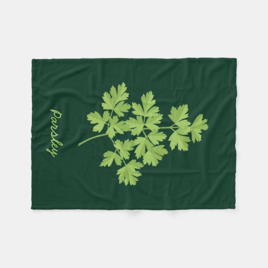 peterselie fleece deken (Voorkant (Horizontaal))