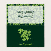 Peterselie horizontaal visitekaartje (Buitenkant ongevouwen)