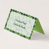 Peterselie horizontaal visitekaartje (Achterkant)