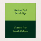 Peterselie horizontaal visitekaartje (Binnenkant ongevouwen)