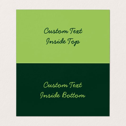 Peterselie horizontaal visitekaartje (Binnenkant ongevouwen)