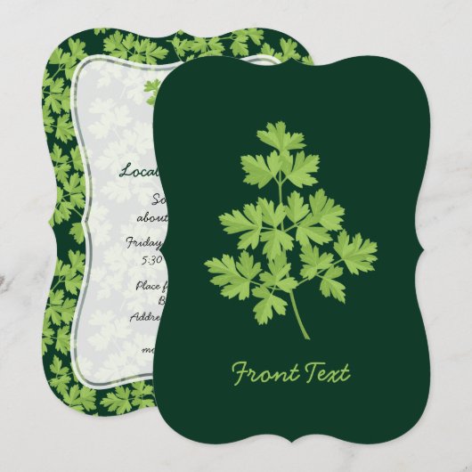 peterselie kaart (Voorkant / Achterkant)