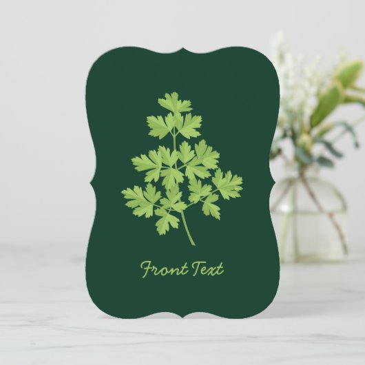 peterselie kaart (Staand voorkant)