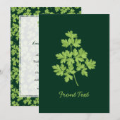 peterselie kaart (Voorkant / Achterkant)