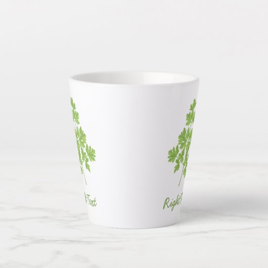 peterselie latte mok (Voorkant)