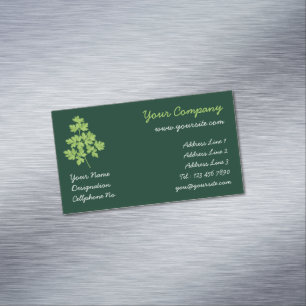 peterselie magnetisch visitekaartje