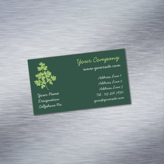 peterselie magnetisch visitekaartje (Voorbeeld)