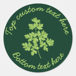 peterselie ronde sticker
