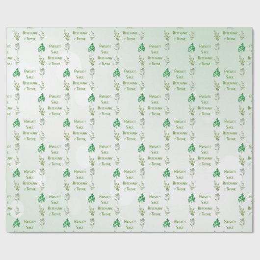 Peterselie Sage Rosemary & Thyme Design Cadeaupapier (Vlak)