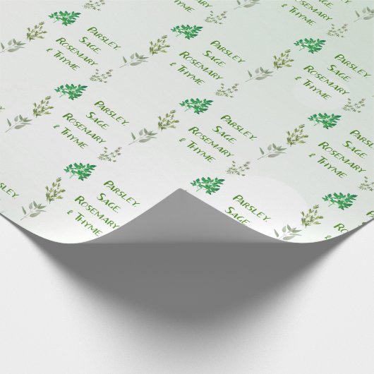 Peterselie Sage Rosemary & Thyme Design Cadeaupapier (Hoek)