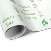 Peterselie Sage Rosemary & Thyme Design Cadeaupapier (Rol Hoek)