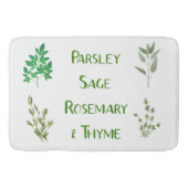 Peterselie Sage Rosemary Thyme Herbal Design Mat (Voorkant)