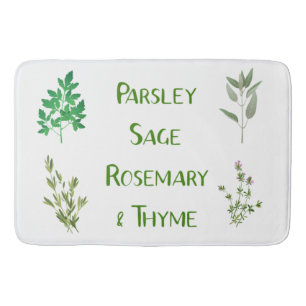 Peterselie Sage Rosemary Thyme Herbal Design Mat