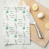 Peterselie Sage Rosemary Thyme Herbal Design Theedoek (Quarter Fold)