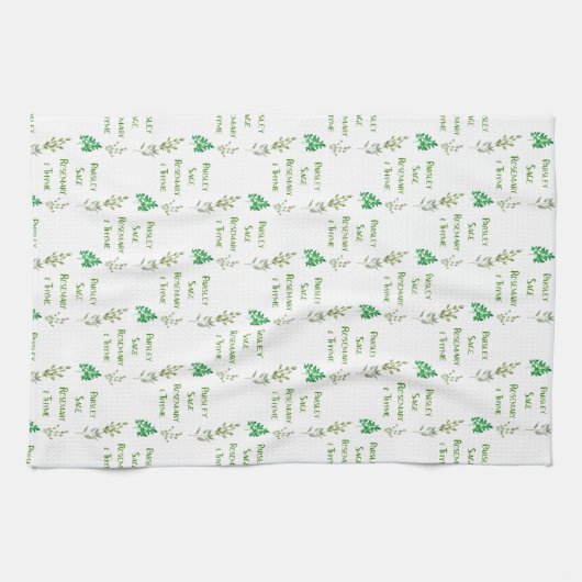 Peterselie Sage Rosemary Thyme Herbal Design Theedoek (Horizontaal)