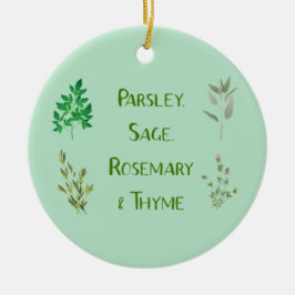 Peterselie Sage Rosemary Thyme KruidenOrnament Keramisch Ornament