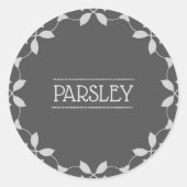 Peterselie Spice Jar Sticker Labels (Voorkant)