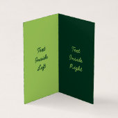 Peterselie verticaal visitekaartje (Binnen)