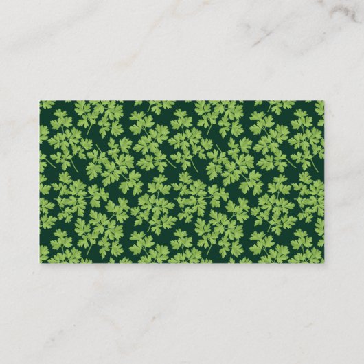 peterselie visitekaartje (Achterkant)