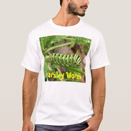 Peterselie worm, peterselie worm t-shirt (Voorkant)