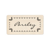  peterselieetiketten etiket (Voorkant)