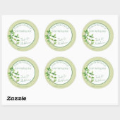 Peterseliekruid - Zelfgemaakt bakcadeau voedsellab Ronde Sticker (Vel)