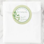 Peterseliekruid - Zelfgemaakt bakcadeau voedsellab Ronde Sticker (Tas)