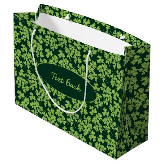 Peterseliepatroon Groot Cadeauzakje (Achterkant Gekanteld)