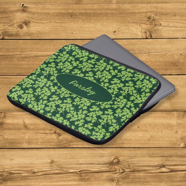 Peterseliepatroon Laptop Sleeve (Creator heeft geüpload)